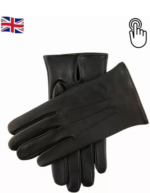 Dents Men's Unlined Touchscreen Leather Gloves In Black