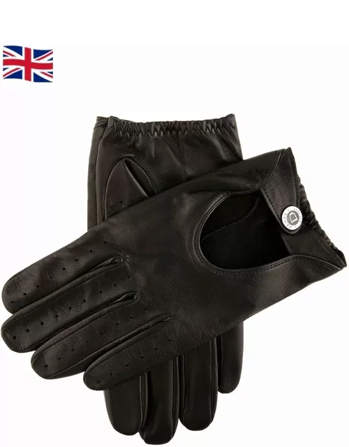 Dents Men's Two Colour Leather Driving Gloves In Black/black