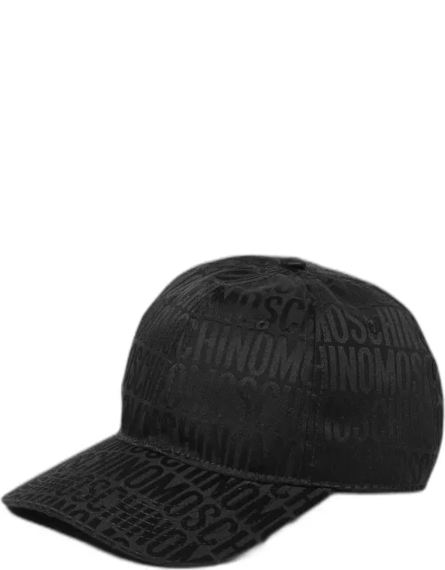 Moschino Couture hat in cotton blend with jacquard logo