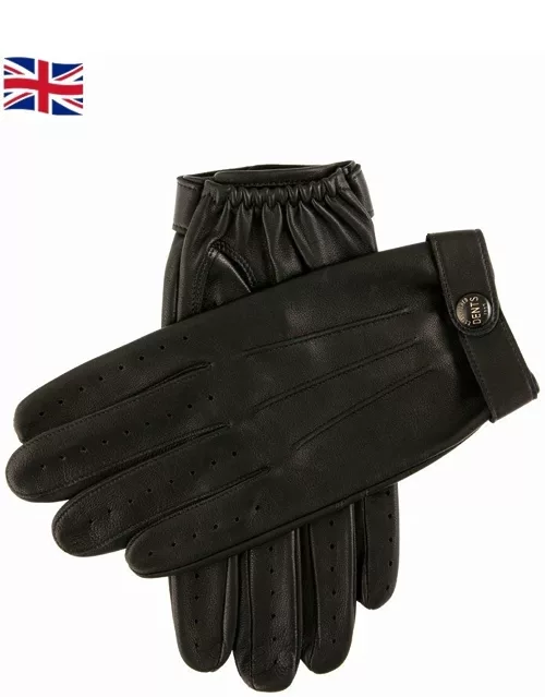 Dents Men's Leather Driving Gloves In Black