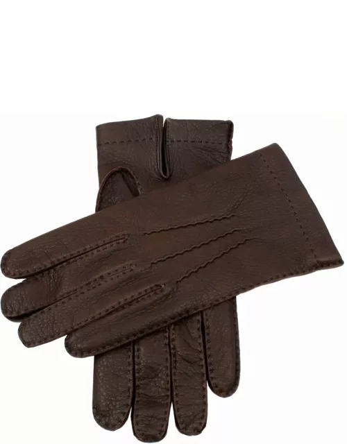 Dents Men's Handsewn Unlined Deerskin Leather Gloves In Bark