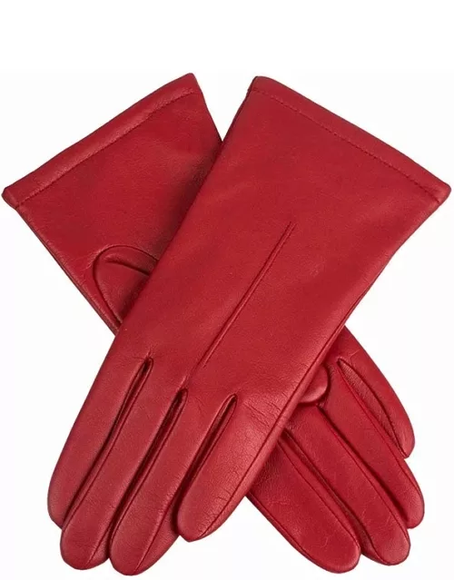 Dents Women's Single Point Leather Gloves In Berry