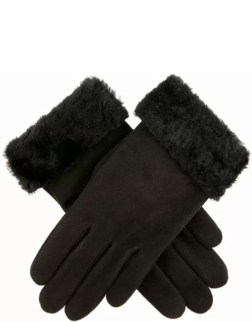 Dents Women's Sheepskin Gloves In Black