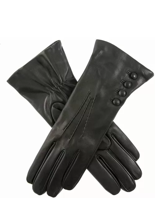 Dents Women's Cashmere Lined Leather Gloves In Black (Red)
