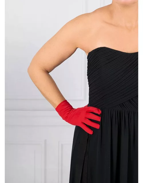 Dents Women's Matt Satin Gloves In Berry