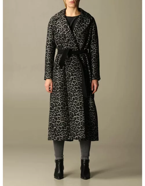 Paola coat with animalier Paltò dressing gown