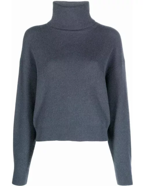 Grey turtleneck sweater