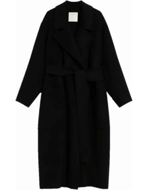 Black belted coat