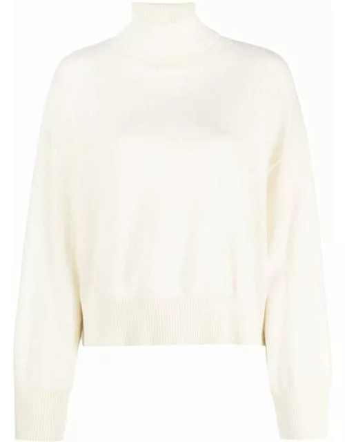 Roll-neck cashmere sweatshirt
