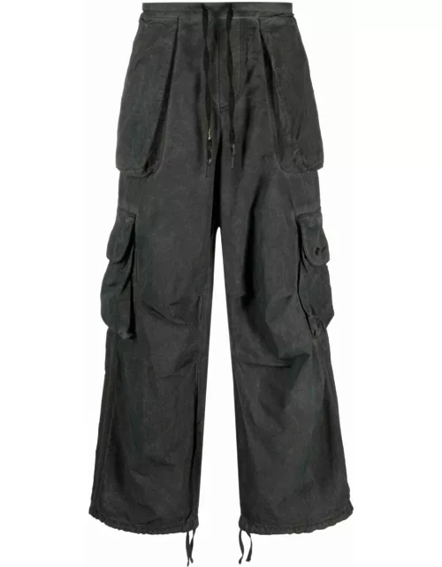 Cargo pants with faded effect