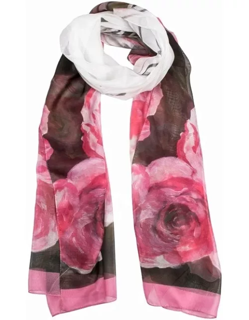 Dents Women's Rose Voile Scarf In Blush