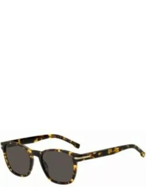Tortoiseshell-acetate sunglasses with signature hardware Men's Eyewear