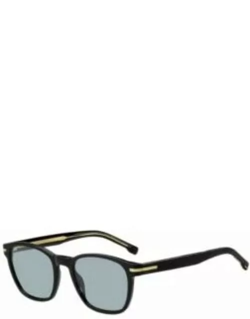 Black-acetate sunglasses with signature hardware Men's Eyewear