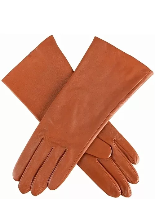 Dents Women'S Silk Lined Leather Gloves In Tan