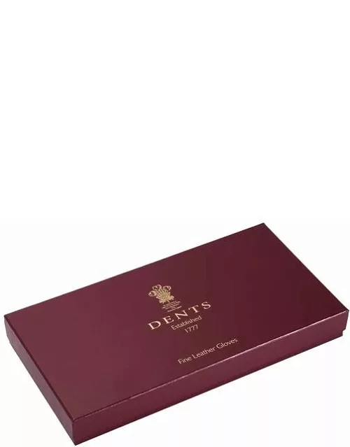 Dents Glove Gift Box In Burgundy/matt Gold
