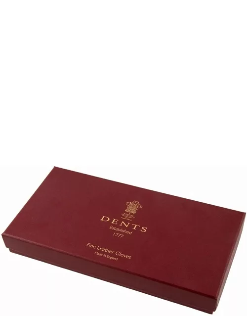 Dents Heritage Glove Gift Box In Burgundy/matt Gold