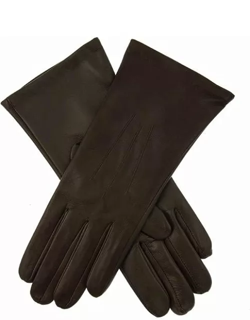 Dents Women's Touchscreen Silk Lined Leather Gloves In Mocca