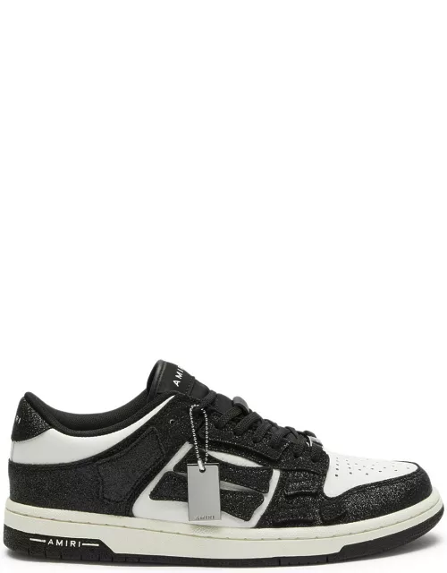 Amiri Skel Panelled Leather Sneakers - Black - 37 (IT37 / UK4)