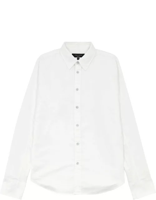 Rag & Bone Engineered Cotton Oxford Shirt - White
