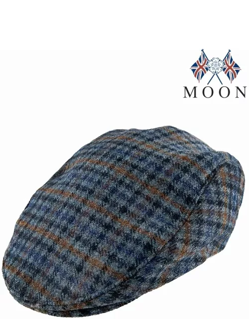 Dents Men's Abraham Moon Dogtooth Flat Cap In Airforce
