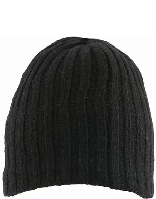 Dents Men's Lambswool Blend Knitted Beanie Hat In Black
