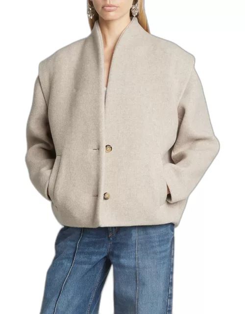 Drogo Brushed-Wool Single-Breasted Coat