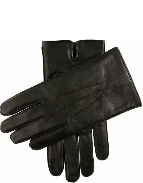 Dents Men's Fleece Lined Leather Gloves In Black