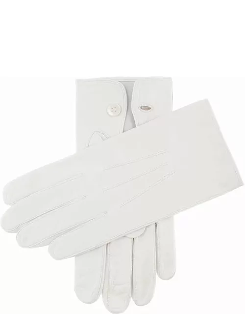 Dents Men's Leather Ceremonial Gloves In White