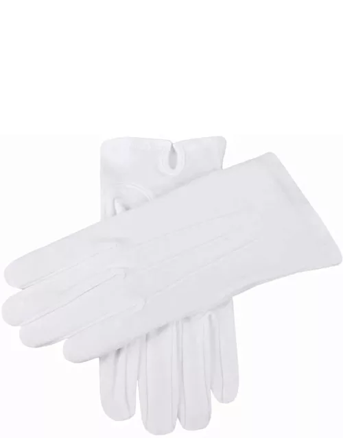 Dents Men's Cotton Gloves In White