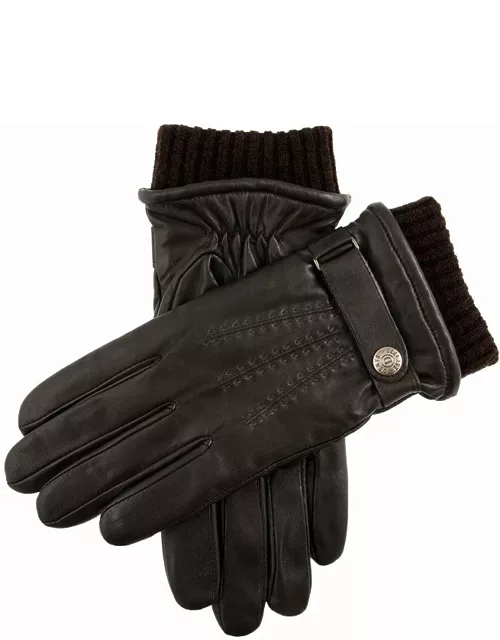 Dents Men's Wool Blend Lined Touchscreen Leather Gloves In Brown