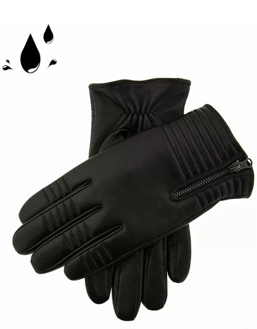 Dents Men's Water Resistant Leather Gloves In Black