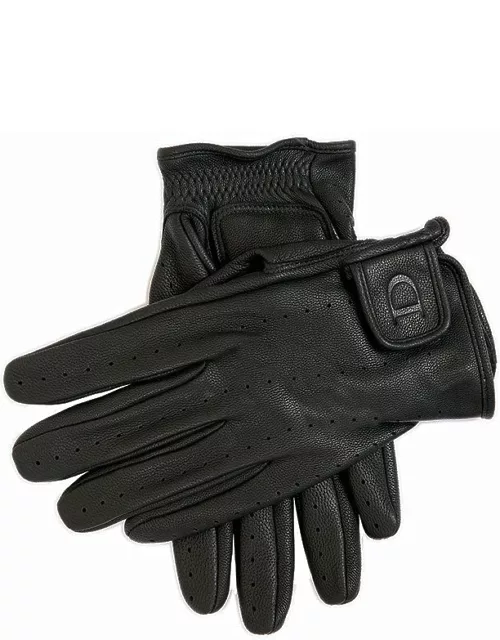 Dents Men's Water Resistant Goatskin Driving Gloves In Black