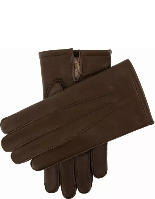Dents Men's Wool Blend Lined Leather Gloves In Brown