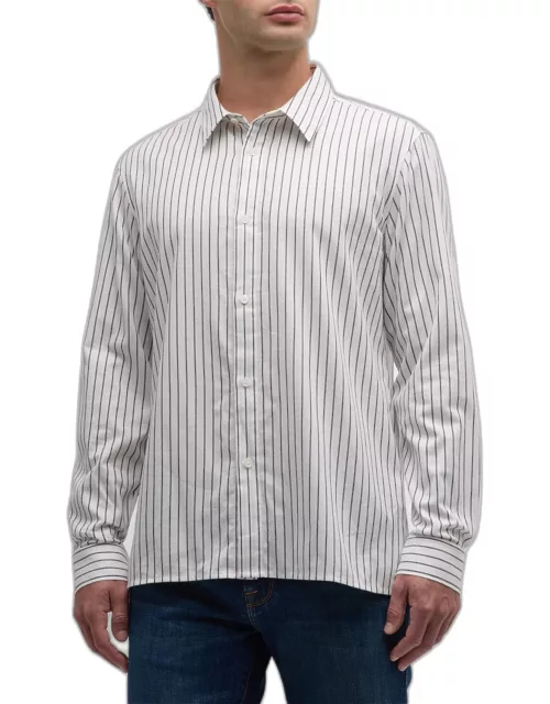 Men's Classic Striped Button-Down Shirt