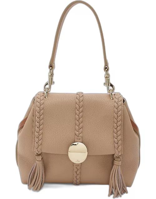 Penelope Small Top-Handle Bag in Smooth Grained Leather