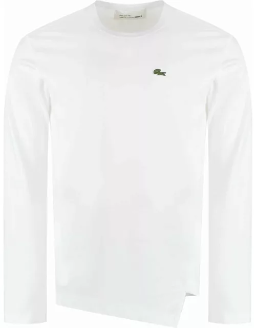 Comme des Garçons Shirt Lacoste X Comme Des Garçons - Long Sleeve Cotton T-shirt