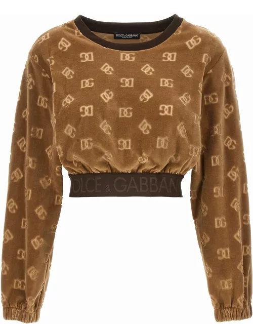 Dolce & Gabbana All Over Logo Sweatshirt