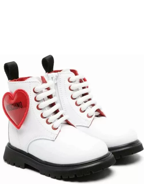 Moschino Ankle Boots With Heart Logo