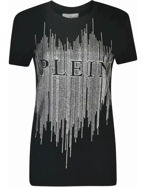 Philipp Plein Logo Embellished T-shirt