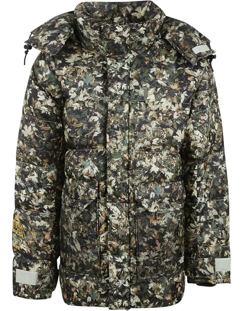 The North Face All-over Floral Print Puffer Jacket