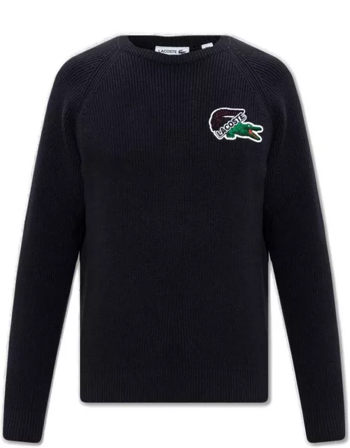 Lacoste Logo Patch Knitted Crewneck Jumper