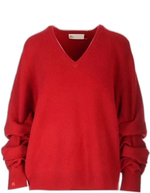 Tory Burch V-neck Long-sleeved Sweater