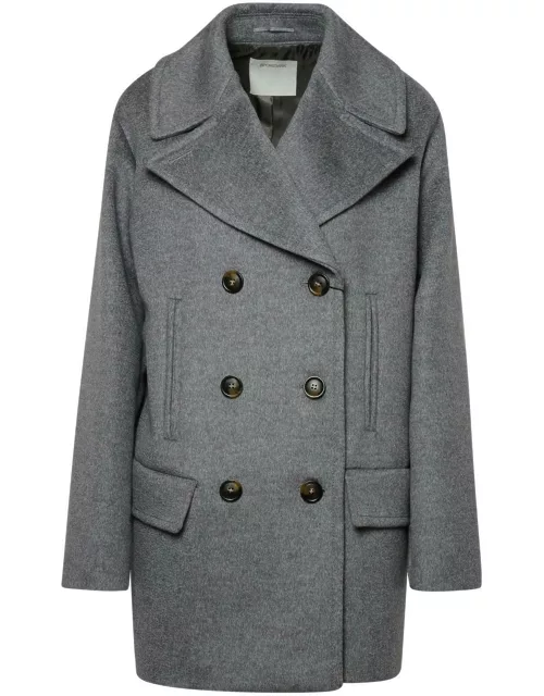 SportMax Double-breasted Long-sleeved Coat