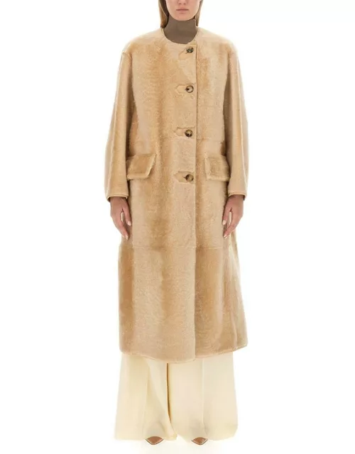 Max Mara Talamo Buttoned Long-sleeved Coat