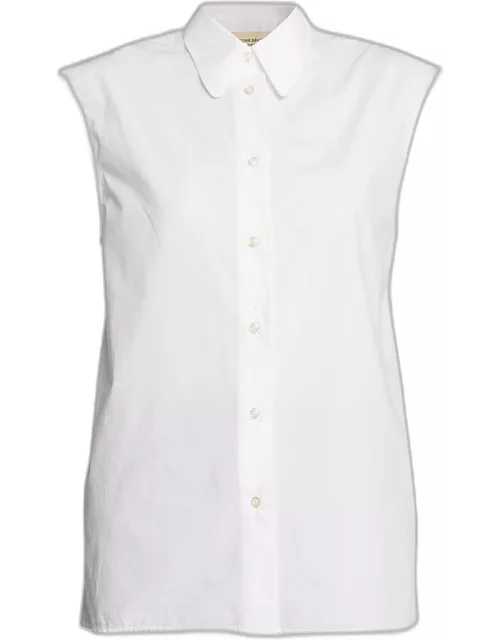 Iseult Sleeveless Button-Front Shirt