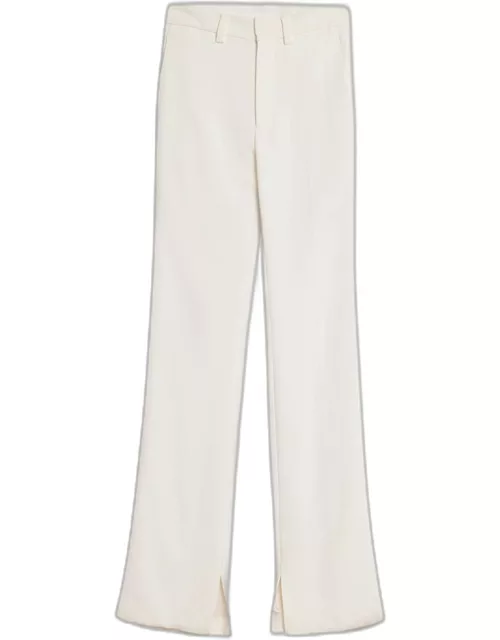 Straight-Leg Trousers with Slit He