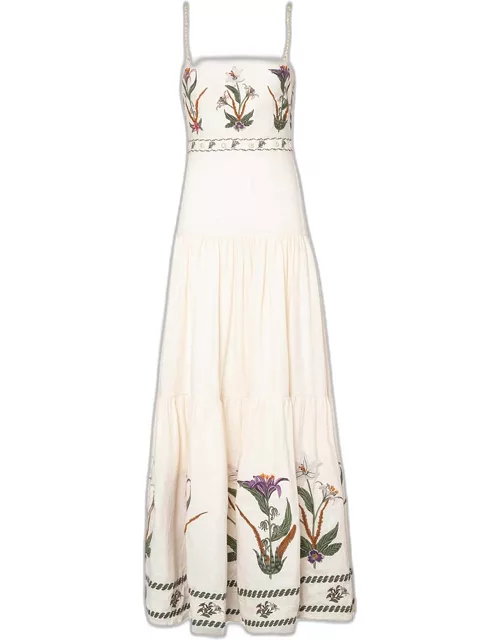 Lima Pacifico Embroidered Maxi Dres
