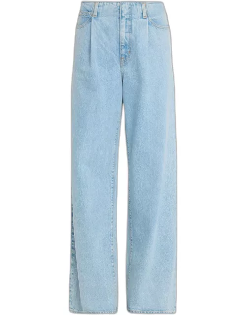 Kennedy High Rise Wide Pleated Jean
