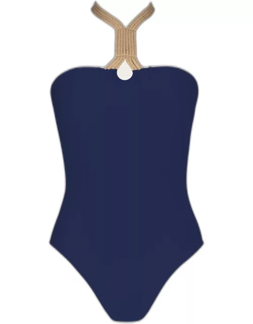 Charlie Halter Bandeau One-Piece Swimsuit