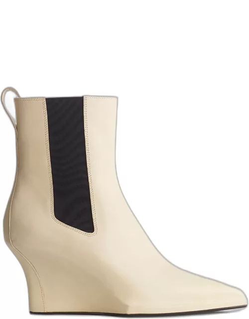 Eclipse Leather Wedge Chelsea Ankle Boot